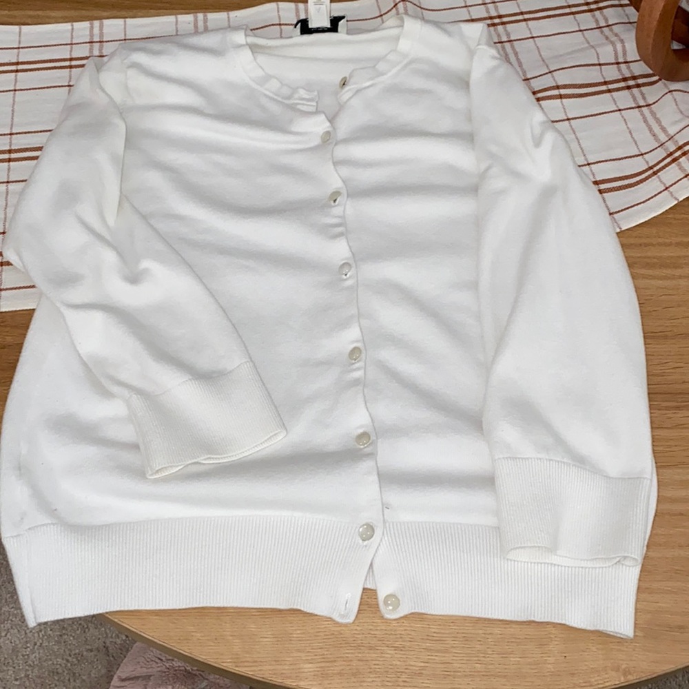 Loft white sweater